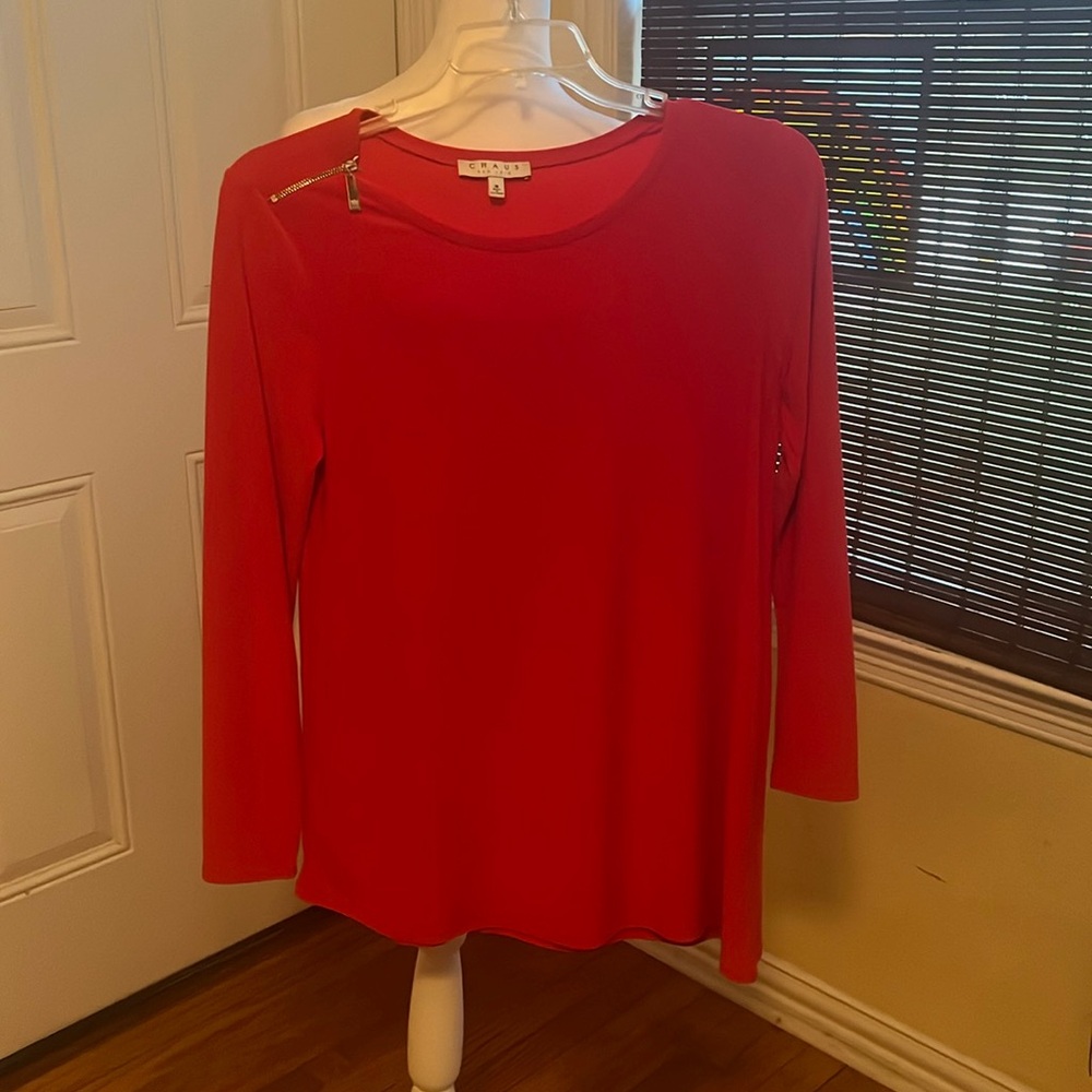 Soft long sleeve high low hem top